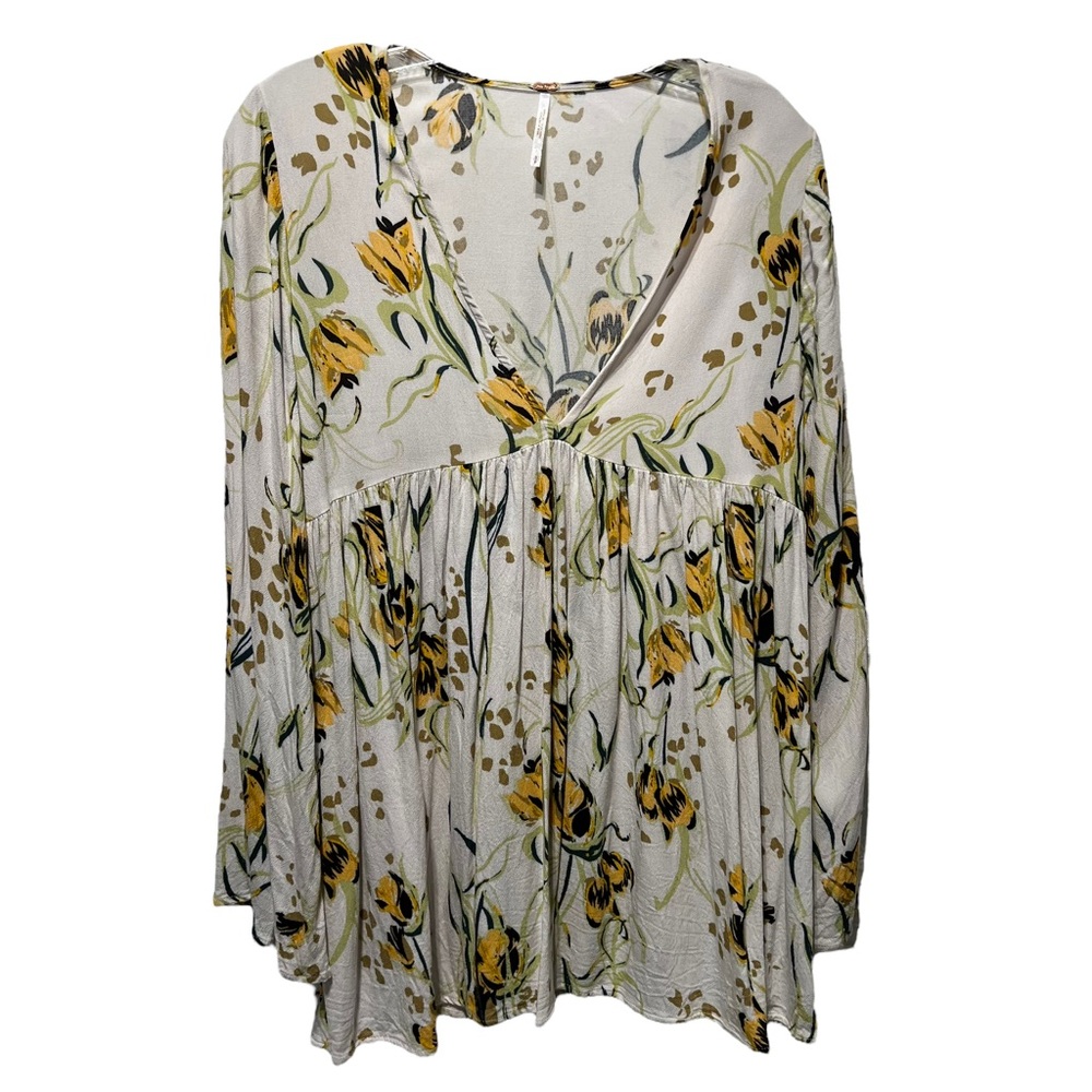 Free People Floral Bella Tunic Top Size Small - Picture 5 of 13